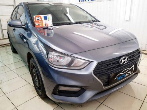 Сертифицированная установка сигнализации Starline A93 на Hyundai Solaris