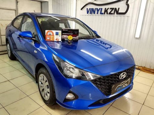 Новый Hyundai Solaris — бронирование кузова, установка автосигнализации StarLine A93, установка парктроников