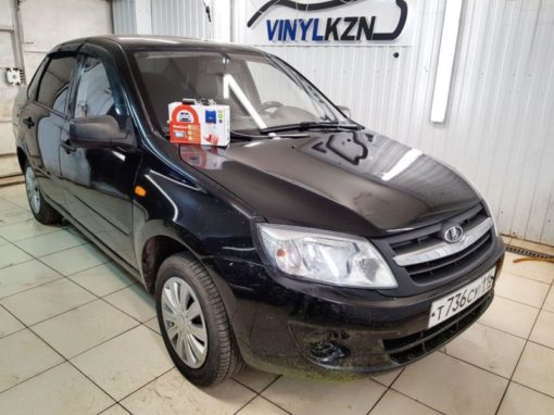 Установка охранного комплекса с автозапуском Starline A93 на автомобиль Лада Калина