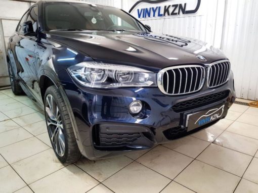 BMW X6 — забронировали капот, бампер, зеркала полиуретановой пленкой, задние фонари пленкой Stek