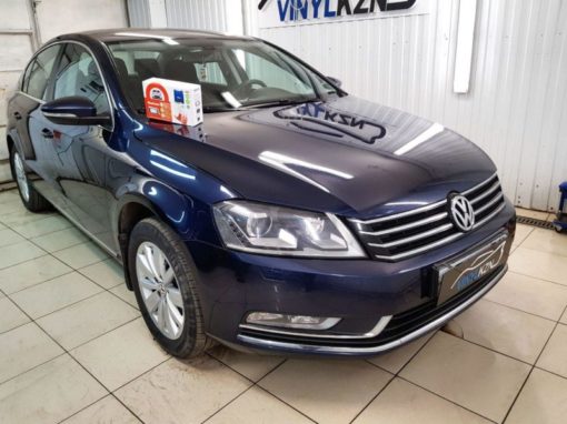 VW Passat B7 — установили охранный комплекс с автозапуском Starline A93