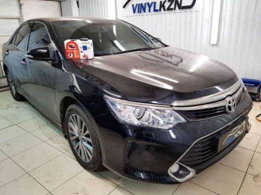 Toyota Camry — установили охранный комплекс с автозапуском и управлением с телефона Starline S96 BT GSM