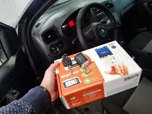 VW Polo — установили автосигнализацию с автозапуском Starline A93 2CAN-2LIN ECO