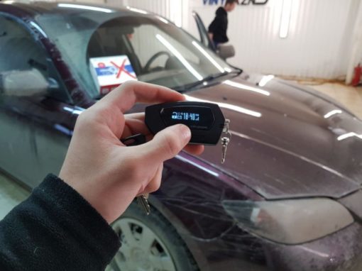 Установили автосигнализацию с автозапуском Pandora DX 9X на Mazda 3
