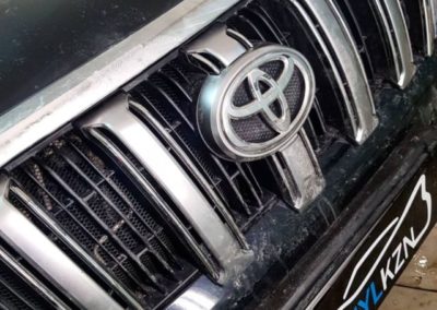 Toyota Land Cruiser Prado — установка защитной сетки радиатора