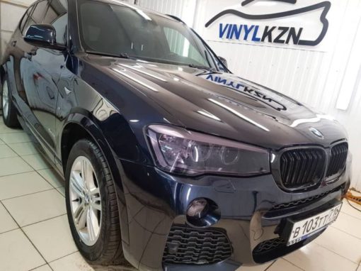 BMW X3 — полировка капота и бронирование полиуретановой пленкой