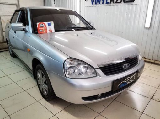 Установили охранный комплекс с автозапуском Starline A93 на автомобиль Лада Приора