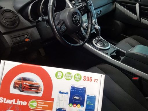 Mazda CX7 — установлена автосигнализация Starline S96 BT GSM