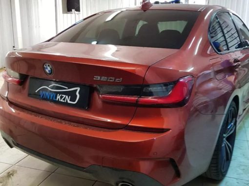 BMW 3 — затонировали заднюю часть пленкой премиум качества LLUMAR 80% затемнения