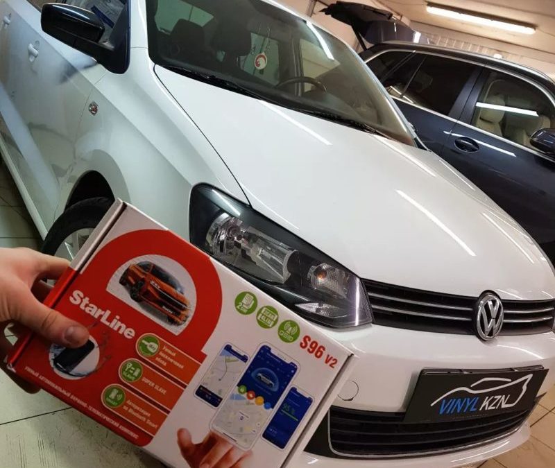 VW Polo — установили топовый охранный комплекс Starline S96 V2, полное управление с телефона и двух меток