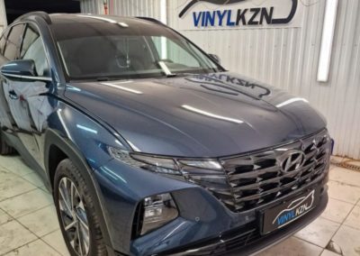 Hyundai Tucson — установили сетку для защиты радиатора