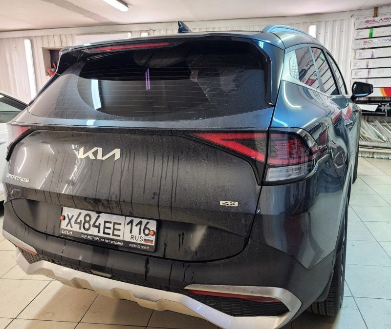 Kia Sportage — установили электропривод крышки багажника и омыватель камеры