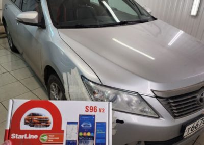 Toyota Camry — установили охранный комплекс с автозапуском и управлением с телефона StarLine S96 GSM