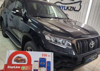 Toyota Land Cruiser Prado — установили охранный комплекс с автозапуском штатного ключа и управлением с телефона StarLine S96 GSM