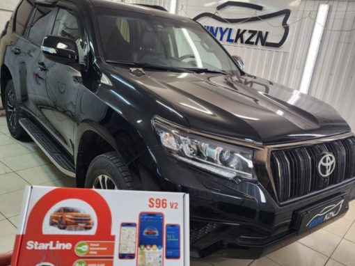 Toyota Land Cruiser Prado — установили охранный комплекс с автозапуском штатного ключа и управлением с телефона StarLine S96 GSM