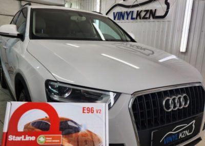 Audi Q3 — установили охранный комплекс с автозапуском StarLine E96