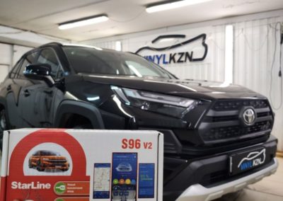 Toyota Rav 4 — установили StarLine S96 GSM, омыватель камеры заднего вида, забронировали кузов