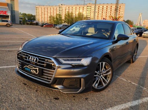 Audi A6 — бронирование кузова полиуретановой пленкой, бронирование мониторов, установка доводчиков