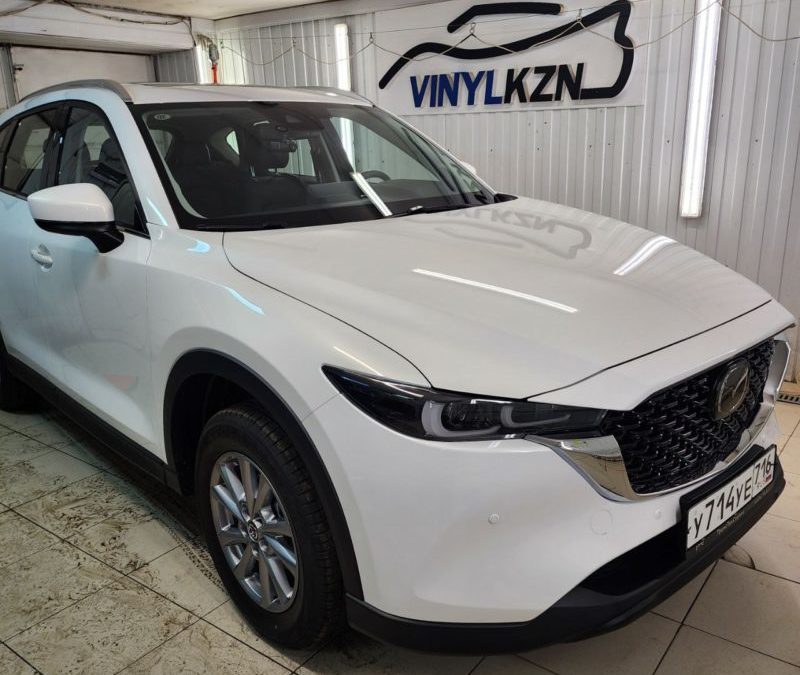 Mazda CX5 — забронировали полиуретановой плёнкой переднюю часть кузова и все зоны риска повреждения автомобиля
