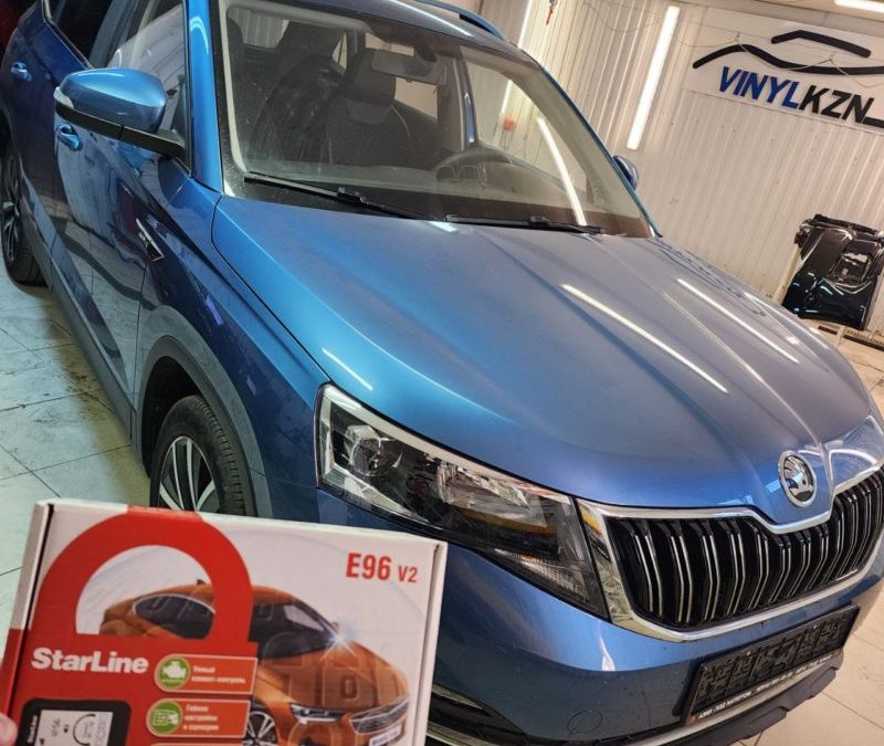 Skoda Kamiq — установили охранный комплекс StarLine E96, затонировали стекла