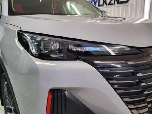 Changan gs55 — забронировали полиуретановой плёнкой фары, часть крыши, стойки возле лобового, под ручками