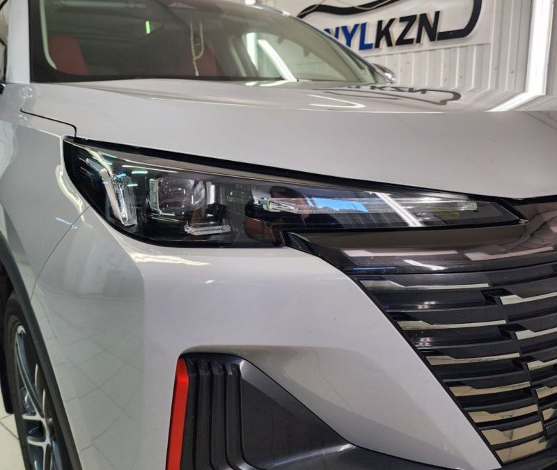 Changan gs55 — забронировали полиуретановой плёнкой фары, часть крыши, стойки возле лобового, под ручками