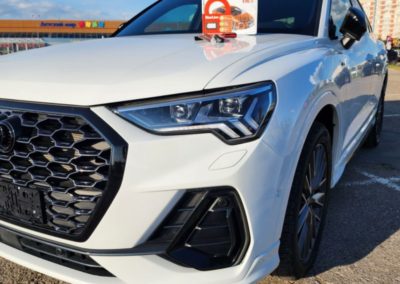 Audi Q3 — комплексное бронирование кузова пленкой и антихром, установка автосигнализации и тонировка
