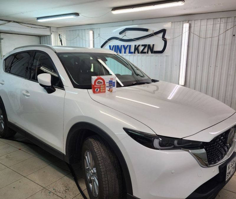 Mazda CX5 — установили охранный комплекс с управлением с телефона StarLine S96 GS, затонировали стекла