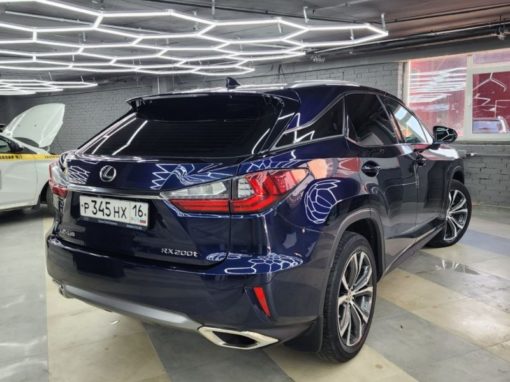 Lexus RX — ремонт вмятины без покраски, комплексная химчистка авто
