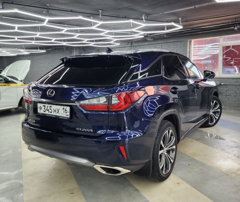 Lexus RX — ремонт вмятины без покраски, комплексная химчистка авто