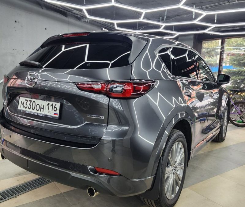Mazda CX5 — полировка и бронирование кузова, нанесение керамики