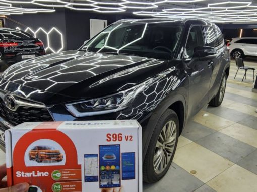 Toyota Highlander — установили охранный комплекс StarLine S96 GSM