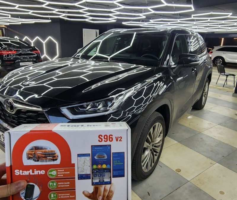 Toyota Highlander — установили охранный комплекс StarLine S96 GSM