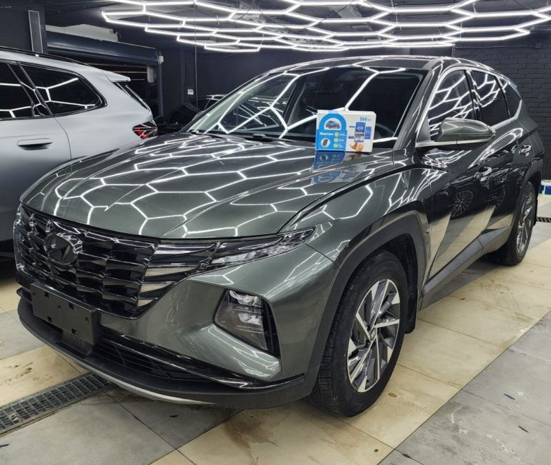 Hyundai Tucson — установили охранный комплекс StarLine S66 GSM GPS  и забронировали капот