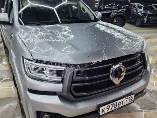 Great Wall Poer — бронирование полиуретановой пленкой и установка защитной сетки