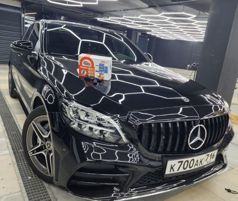 Установили охранный комплекс StarLine S96 GSM на Mercedes Benz C-class