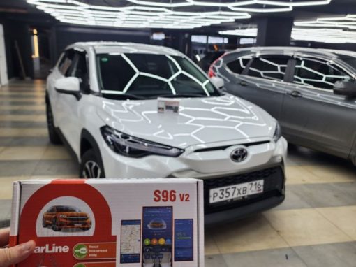 Toyota Frontlander — установка StarLine S96 GSM, зеркал с обогревом, подключение регистратора, бронирование и тонировка