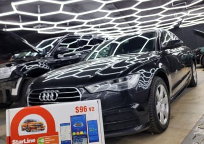 Установили на Audi A6 охранный комплекс с автозапуском и управлением с телефона StarLine S96 GSM