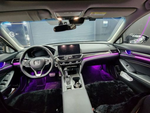 Honda Accord — установили контурную подсветку салона, антихром, тонировка стекол