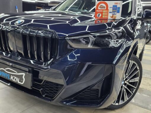 BMW X1 — бронирование кузова, установка StarLine S96 GSM, тонировка стекол Llumar ATR 65%