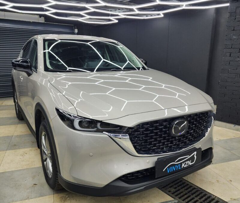 Mazda CX5 — комплексное бронирование кузова, установка защитной сетки, тонировка