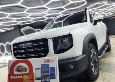 Установили на Haval Dargo охранный комплекс с автозапуском и управлением с телефона StarLine S96 GSM