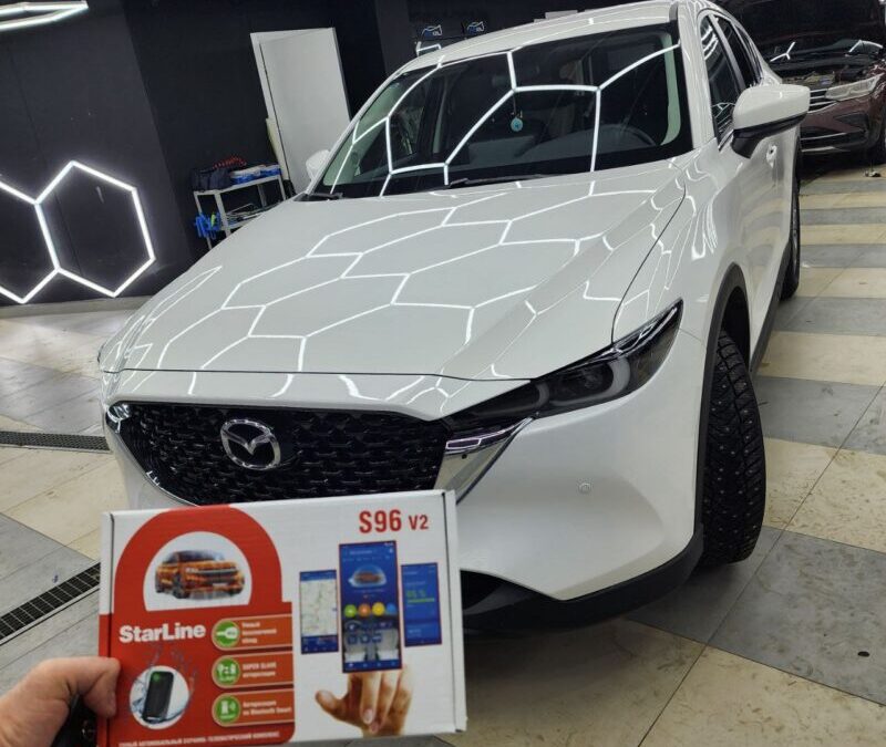 Mazda CX5 — установили  StarLine S96 GSM, комплексное бронирование кузова, тонировка и защитная сетка