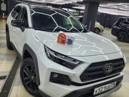 Toyota Rav4 — установили StarLine S97 GSM с GPS, тонировка стекол, бронирование капота и фар, защитная сетка