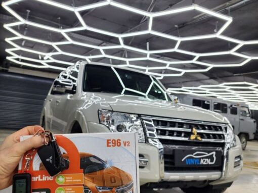 Установили охранный комплекс StarLine Е96 GSM eco на Mitsubishi Pajero