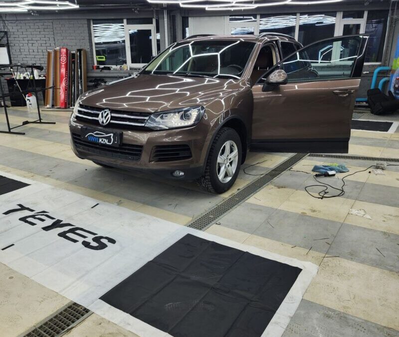 VW Touareg — установили камеры кругового обзора 360 на базе мультимедиа Teyes CC4 pro.