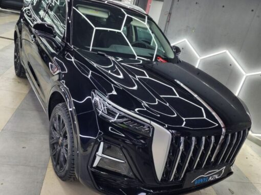 Hongqi HS5 — установка защитной сетки, бронирование кузова и шумоизоляция дверей
