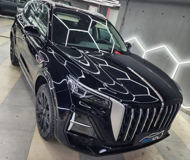 Hongqi HS5 — установка защитной сетки, бронирование кузова и шумоизоляция дверей