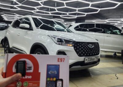 Chery Tiggo 4 pro — установили охранный комплекс с автозапуском StarLine E97