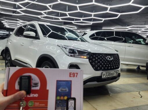 Chery Tiggo 4 pro — установили охранный комплекс с автозапуском StarLine E97